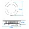 Downlight ECOLED HL empotrar redondo 6 W blanco neutro